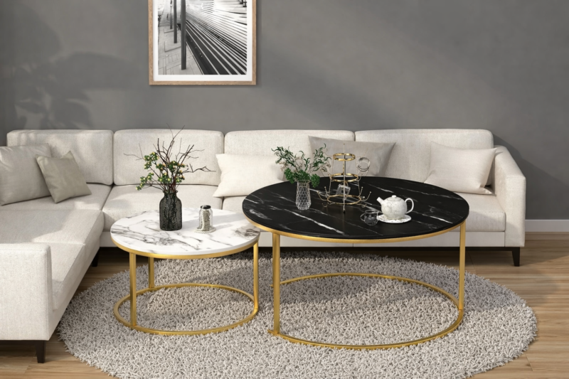 Celeste Coffee Table (Set of 2) | Gold
