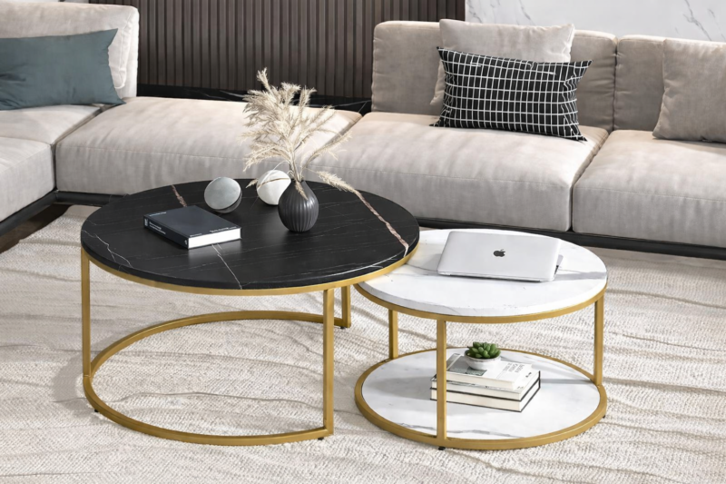Celeste Coffee Table (Set of 2) | Gold