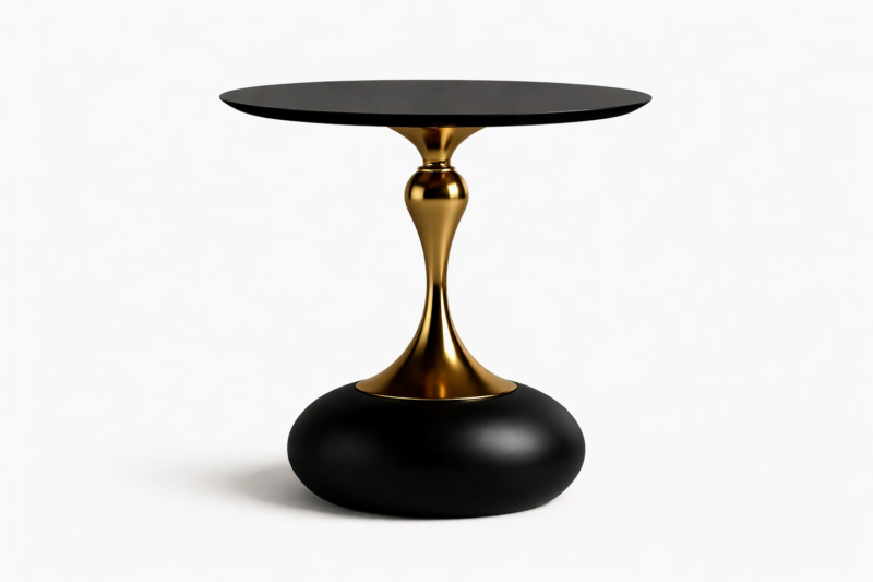 Noir Orbique Side Table